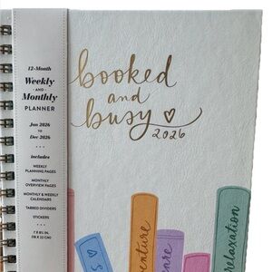 2026 Planners, Eccolo Spiral Agenda Planner, Weekly & Monthly Pages, 12 Months